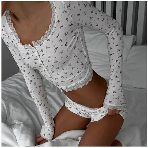 Cottagecore Floral Sleep Set