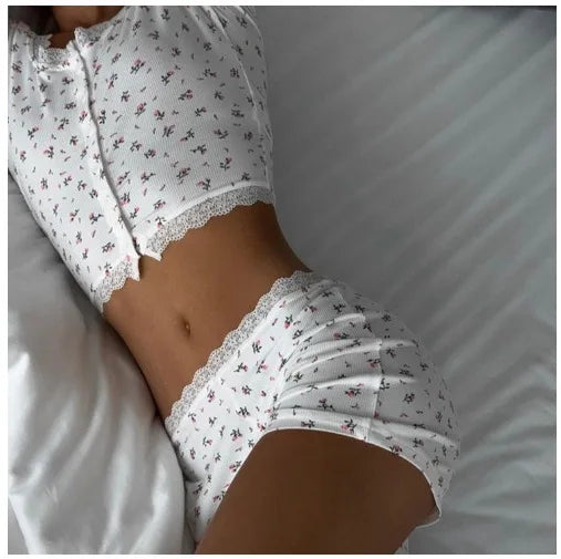 Cottagecore Floral Sleep Set