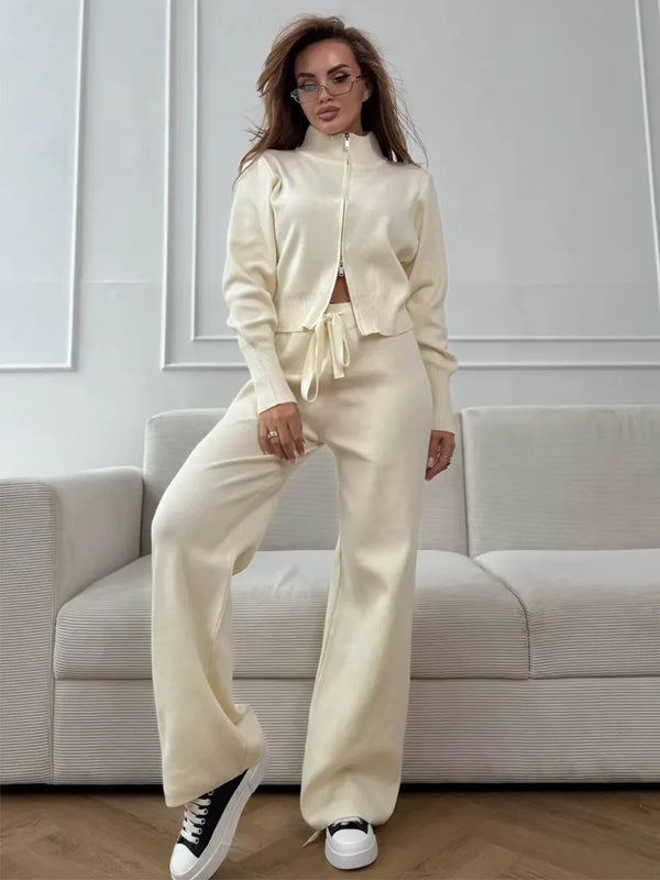 Everyday Cozy Zip Knit Set